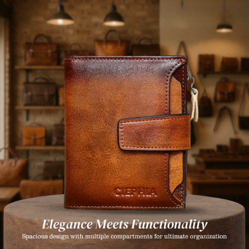 Callum | Vintage Leather RFID Duo-fold Wallet