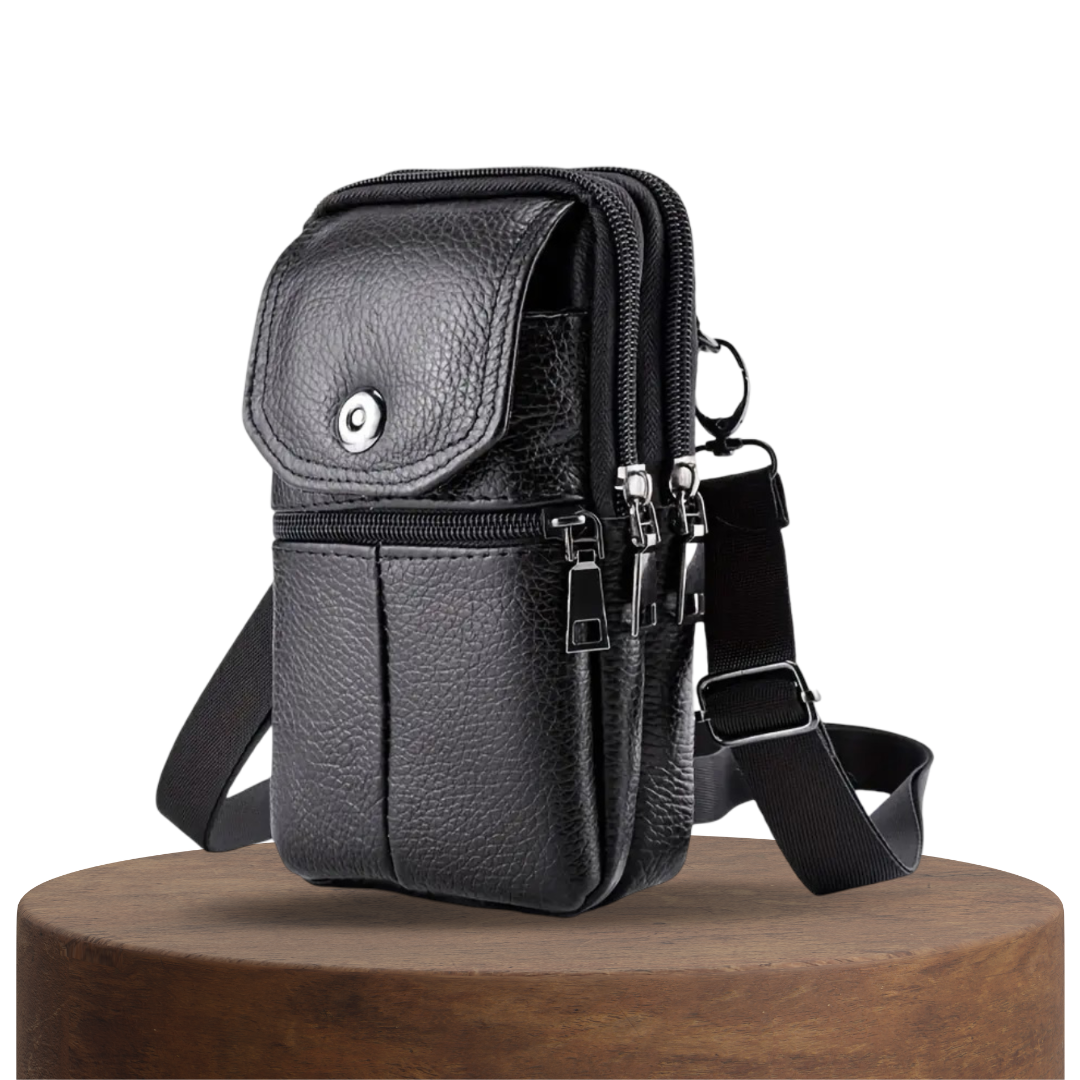 Robert - Compact Leather Crossbody Bag for Travel and Daily Use