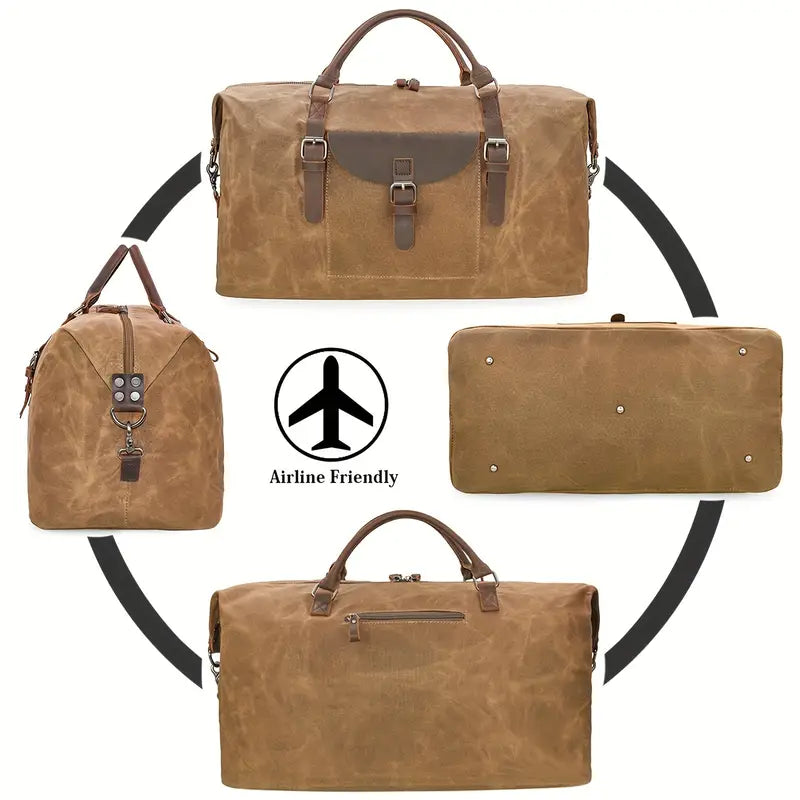 Stephen - Leather Weekender Travel Bag