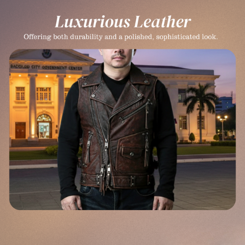 Viggo | Vintage Distressed Leather Vest