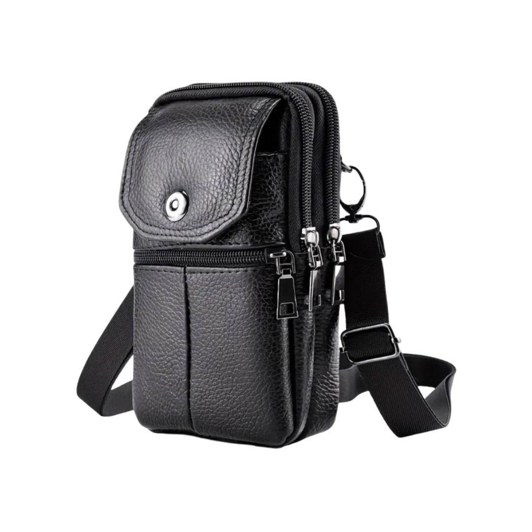 Robert - Compact Leather Crossbody Bag for Travel and Daily Use