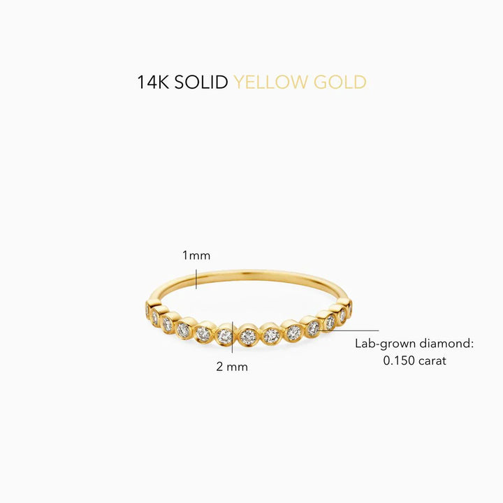 Diamond Bubble Ring | Gold 14k