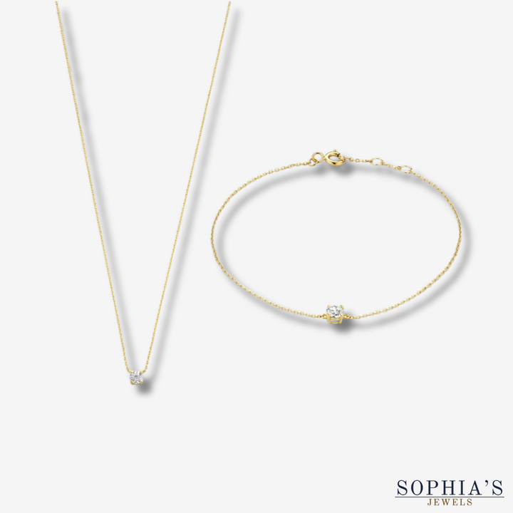 Cléa Moissanite Stone Set | Gold 14k