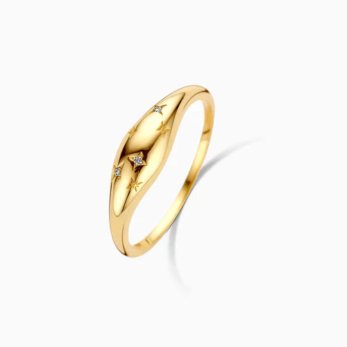 Diamond Dome Ring | Gold 14k