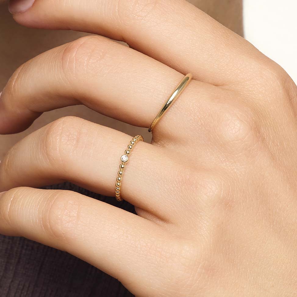 Slim Dome Ring | Gold 14k