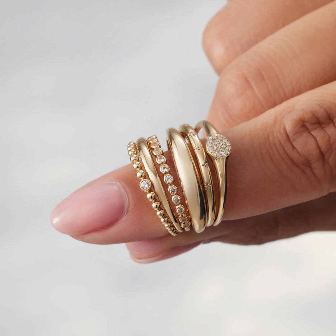 Midi Dome Ring | Gold 14k