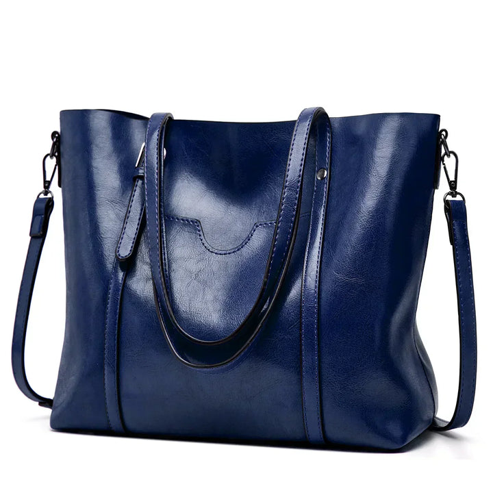 Refined Leather Shoulder Bag