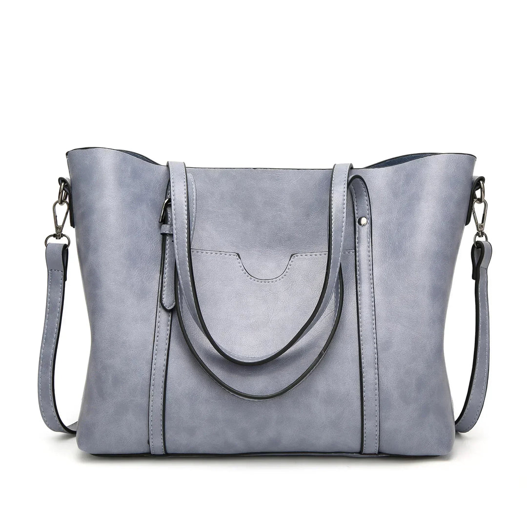 Refined Leather Shoulder Bag