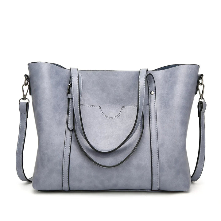 Refined Leather Shoulder Bag