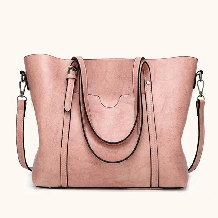 Refined Leather Shoulder Bag