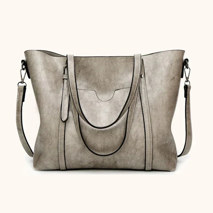 Refined Leather Shoulder Bag