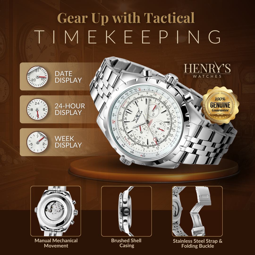 Rugged Military Mechanical Watch