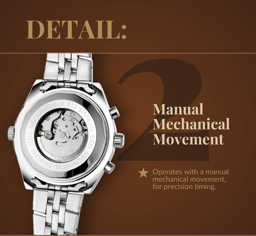 Rugged Military Mechanical Watch