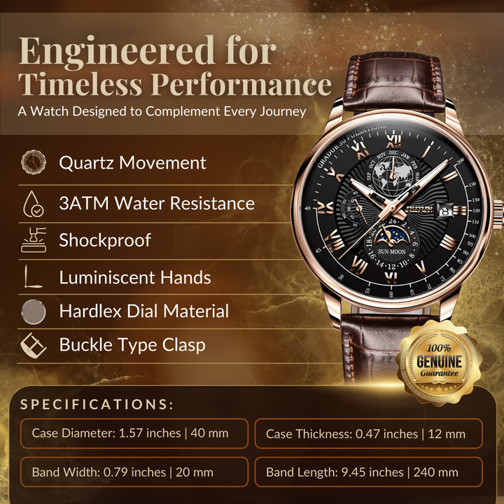 Sleek Minimalist Quartz Watch