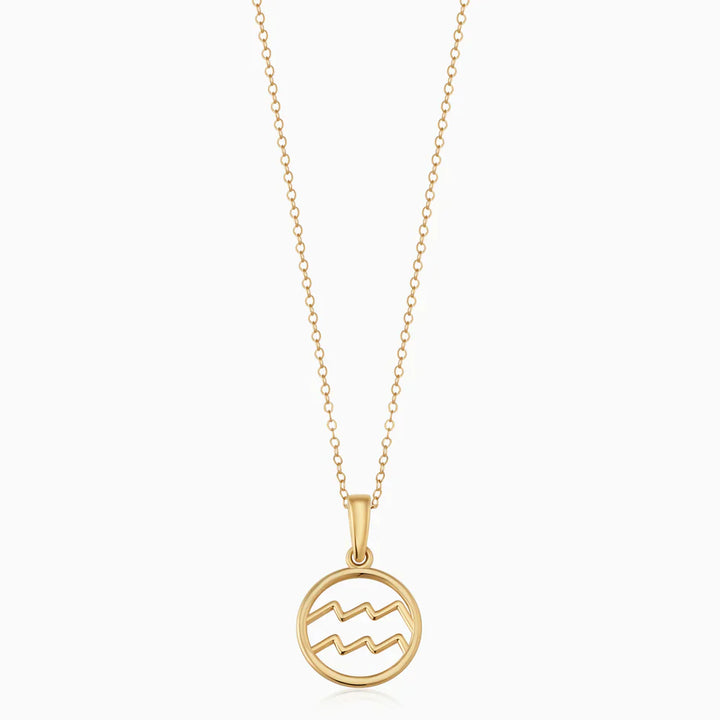 Zodiac sign necklace | Gold 18k