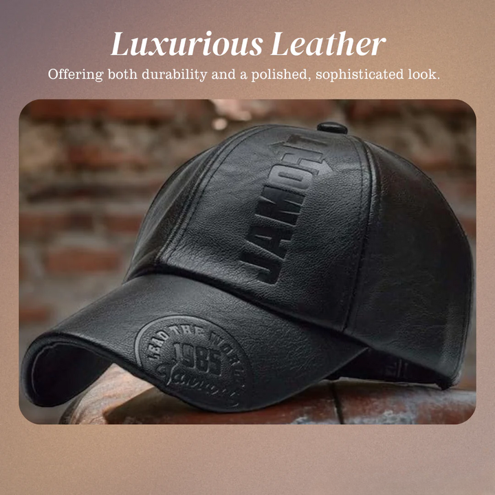 Daniel | Classic Leather-Style Baseball Cap for Men
