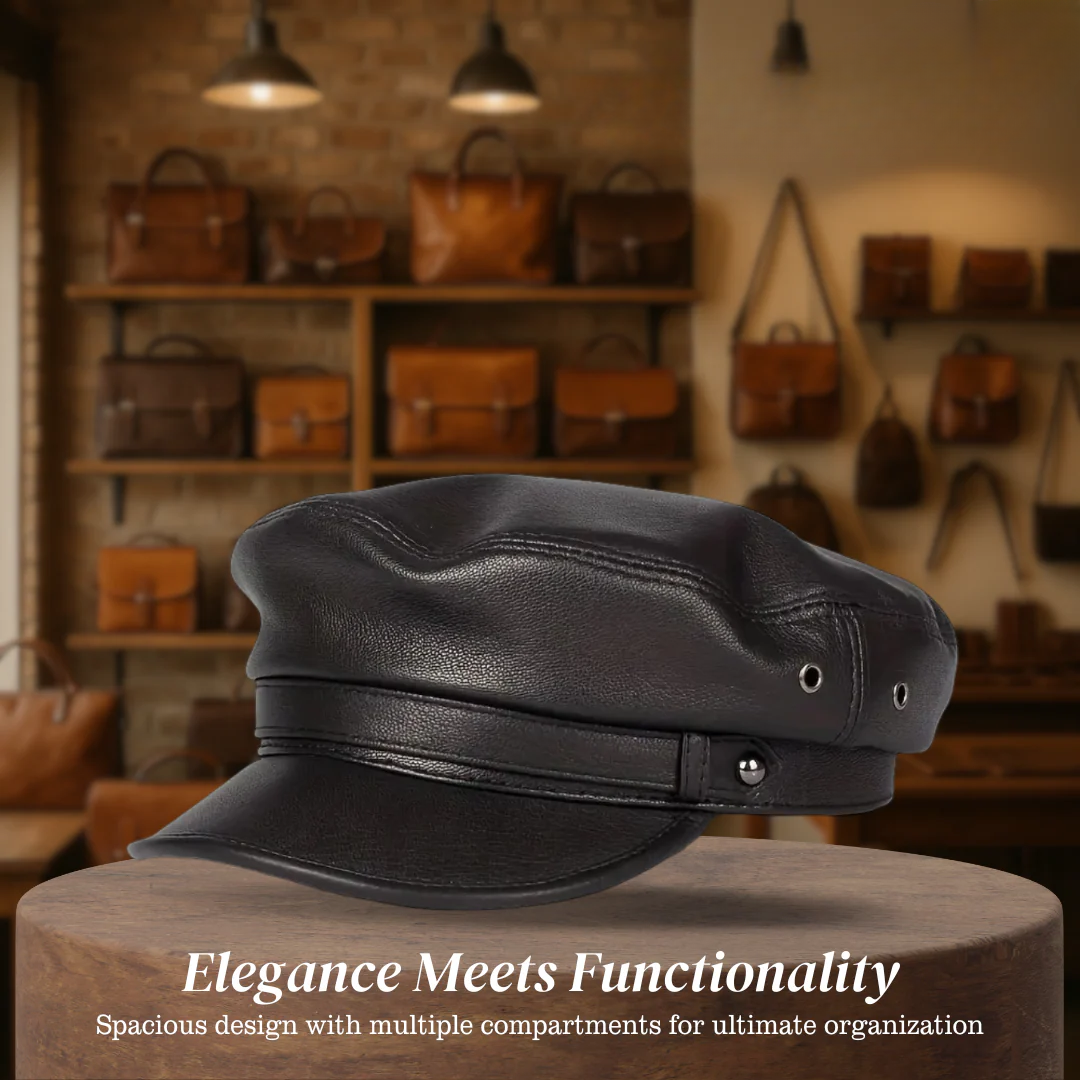 Arthur | Leather Fiddler Cap