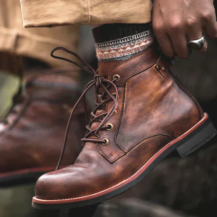 Thomas | Stylish High-Top Leather Boots