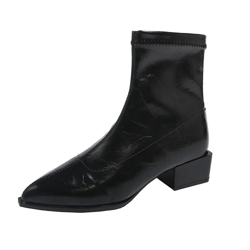 Wide Fit Pointed Toe Boots