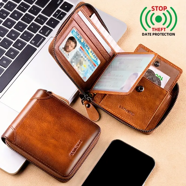 Jefrey | Vintage Bifold RFID Leather Wallet