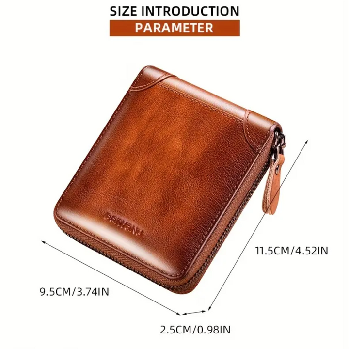 Jefrey | Vintage Bifold RFID Leather Wallet