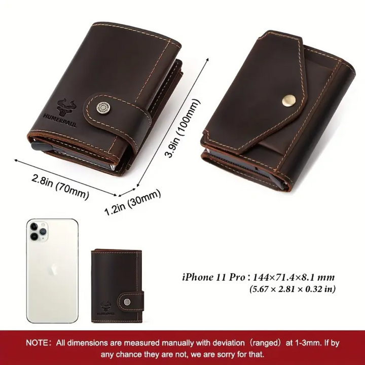 Mark | RFID Leather Money Clip | Wallet