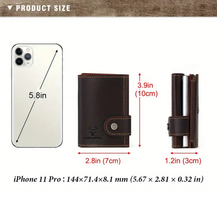 Mark | RFID Leather Money Clip | Wallet