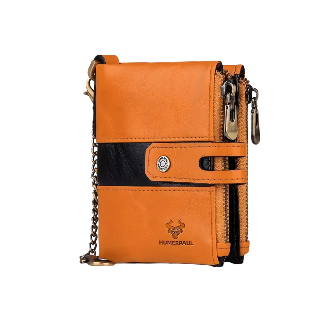 Roque | Leather Chain Strap with Multiple Compartments | Wallet