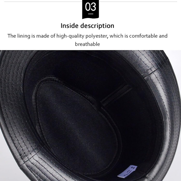 Timothy | Classic Leather Fedora Hat