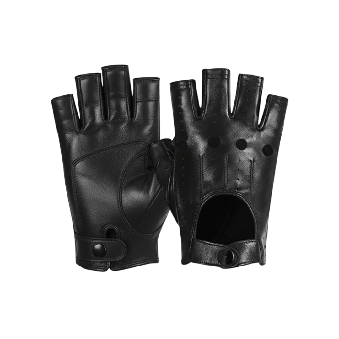 Florian | Perforated Leather Motorcycle Gloves