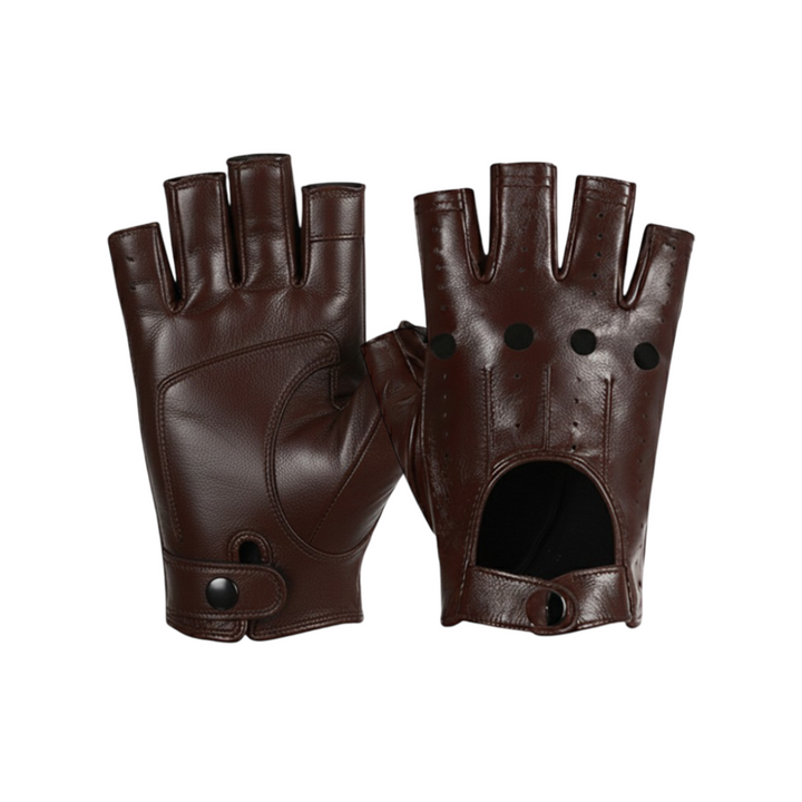 Florian | Perforated Leather Motorcycle Gloves