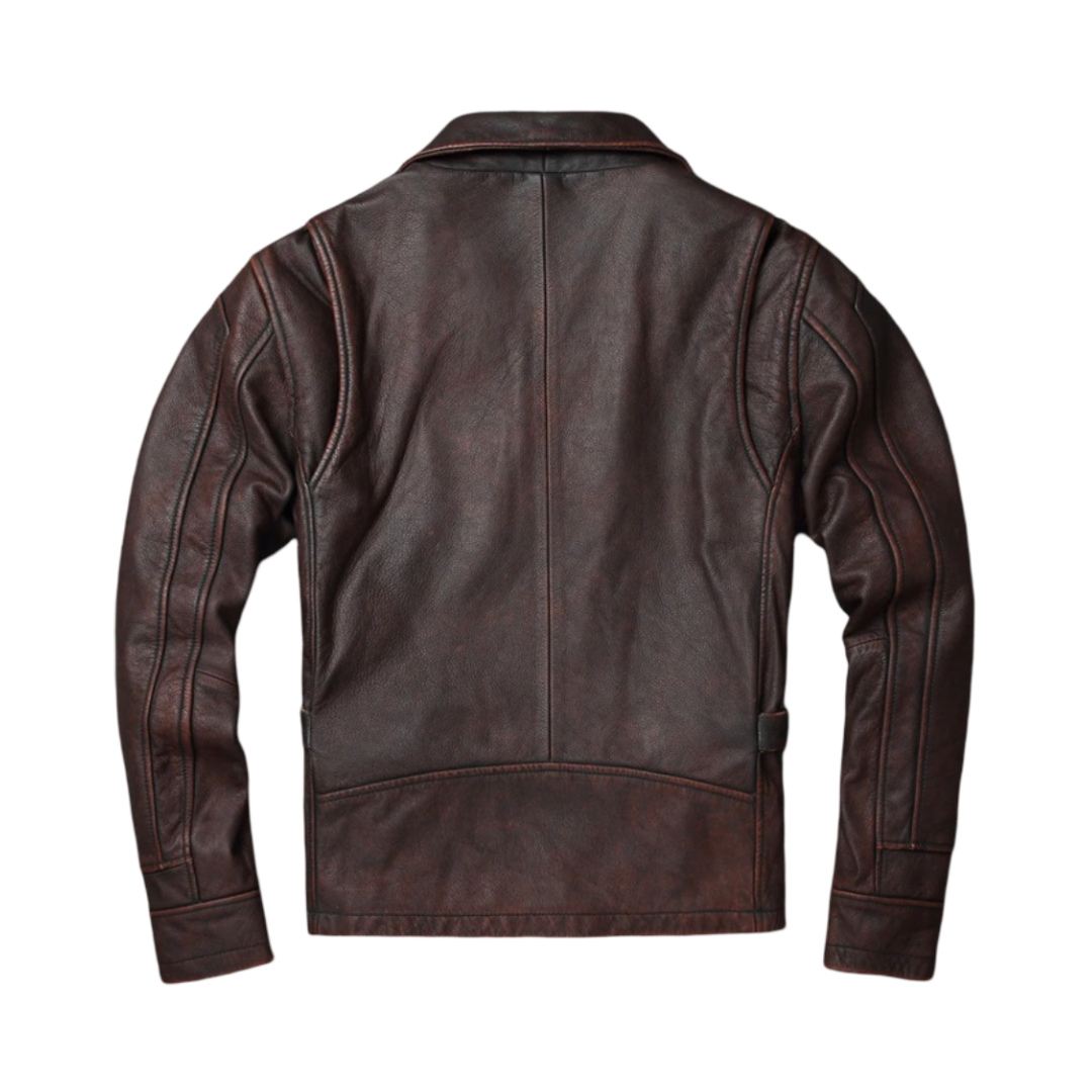 Thomas | Rugged Trucker Style Leather Jacket