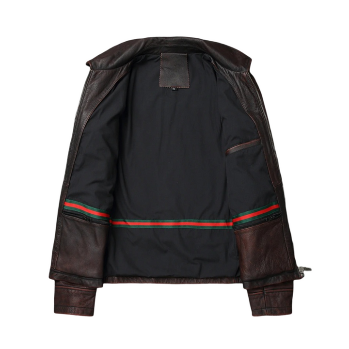 Thomas | Rugged Trucker Style Leather Jacket