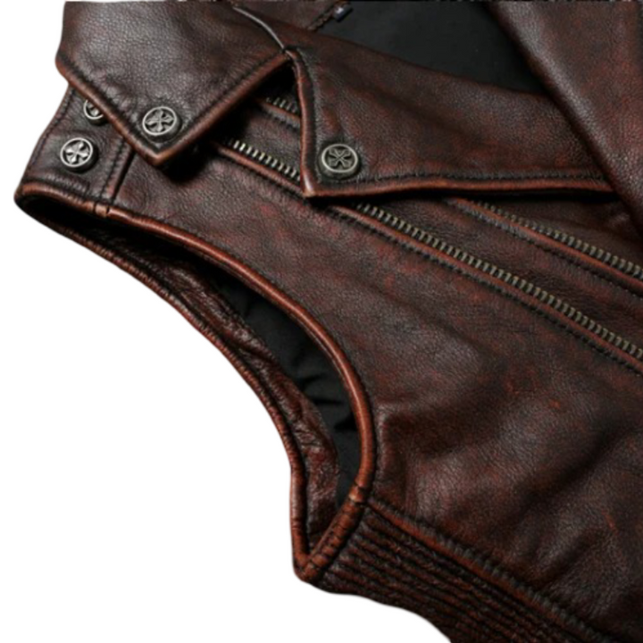 Viggo | Vintage Distressed Leather Vest