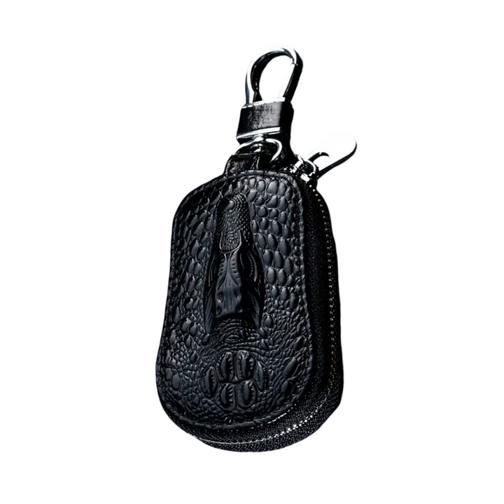 Bruno | Crocodile Embossed Leather Key Case