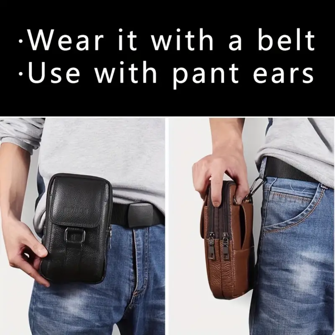 Frank | Belt Phone Pouch Zippered Wallet Case