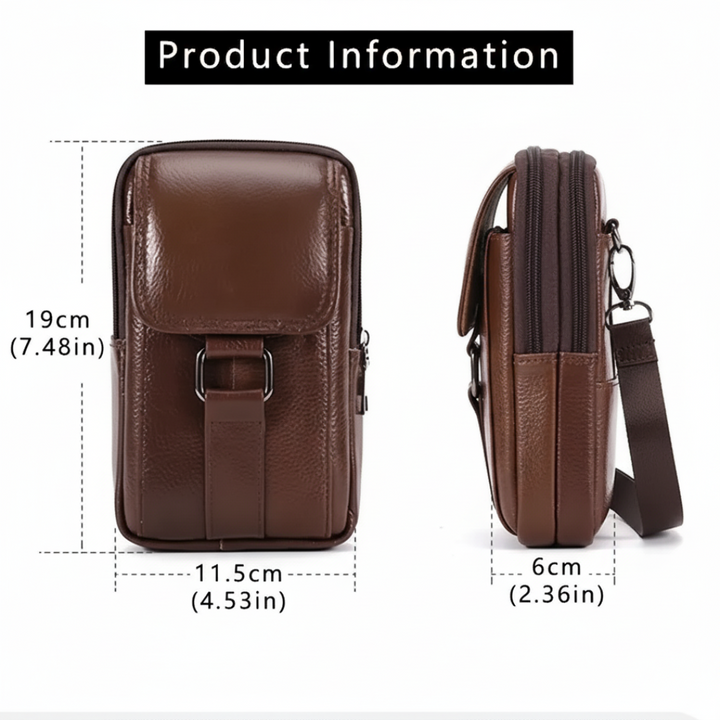 Frank | Belt Phone Pouch Zippered Wallet Case