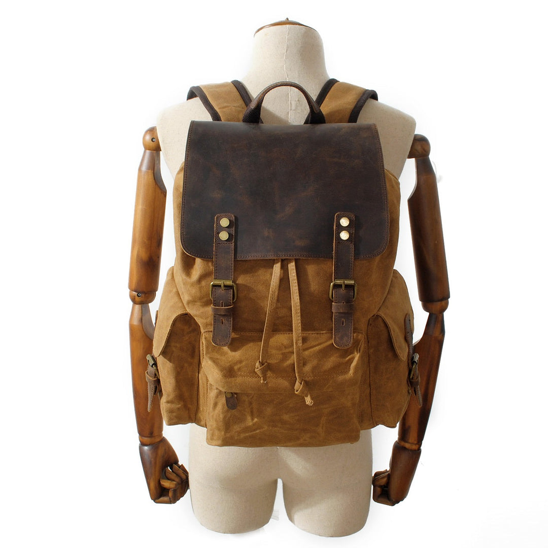 Jacob - Vintage Waxed Canvas Backpack