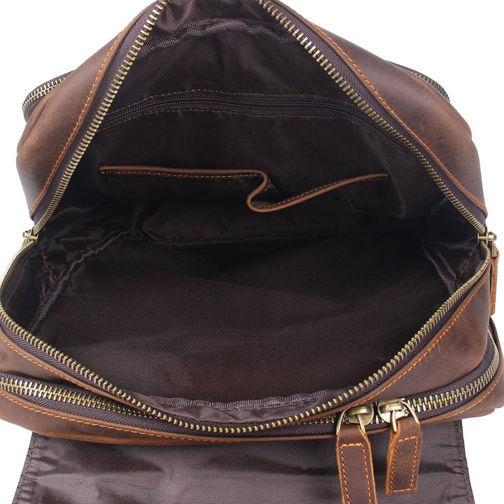 Robert - Retro Leather Travel Backpack