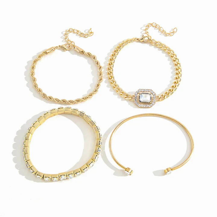 Domitia Calvina Bracelet Set | 18K Gold