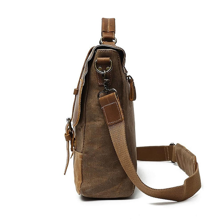 Jack - Water-Resistant Waxed Canvas Messenger Bag