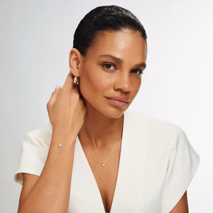 Cléa Moissanite Stone Bracelet | Gold 14k