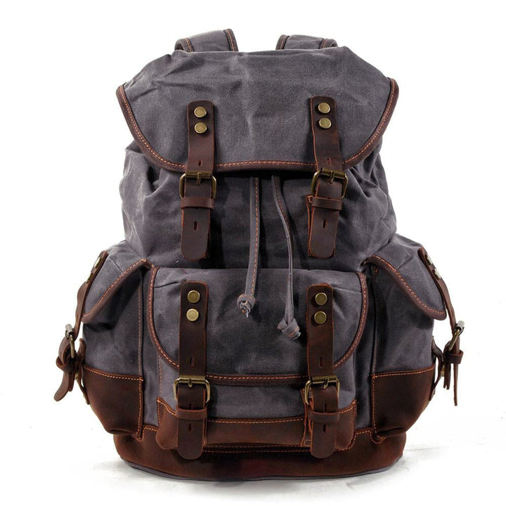 John - Heavy-Duty Canvas Hiking Backpack