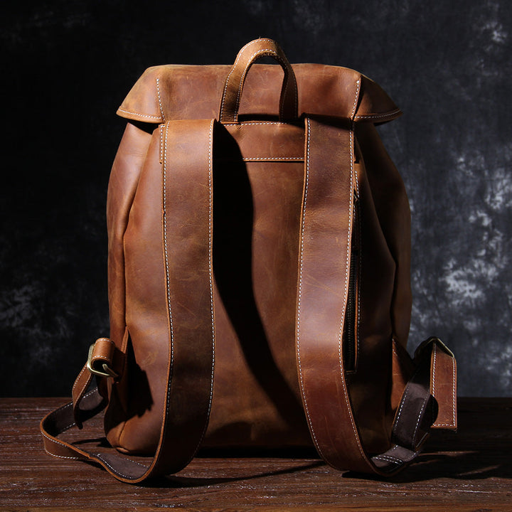 Jeffrey - Durable Classic Leather Knapsack
