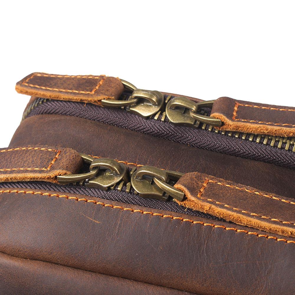 Robert - Retro Leather Travel Backpack