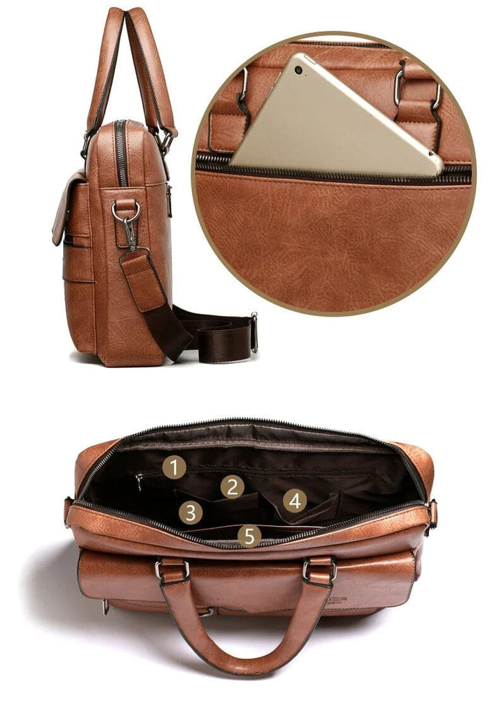 Barry | Leather Work Briefcase