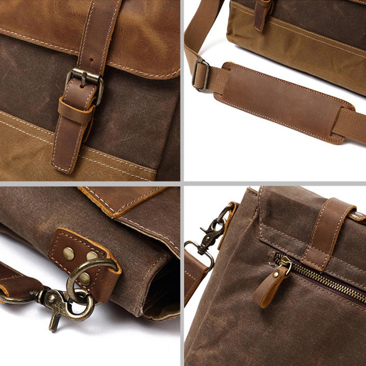 Jack - Water-Resistant Waxed Canvas Messenger Bag