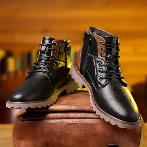 Benjamin | Durable Leather Lace-Up Boots
