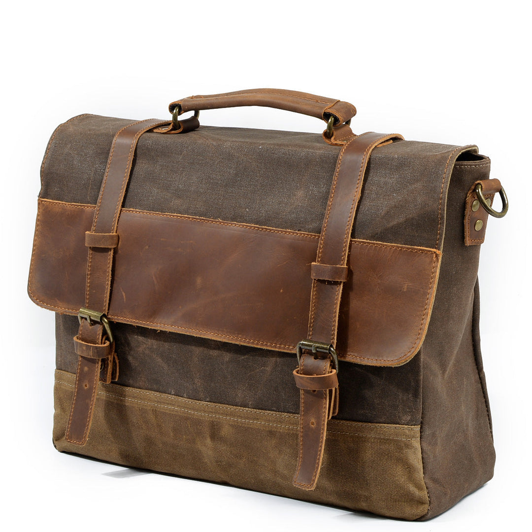 Jack - Water-Resistant Waxed Canvas Messenger Bag