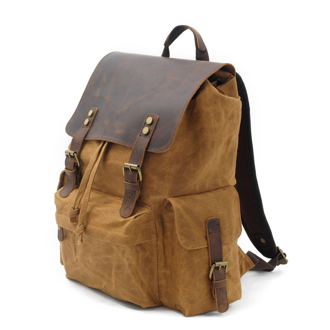 Jacob - Vintage Waxed Canvas Backpack